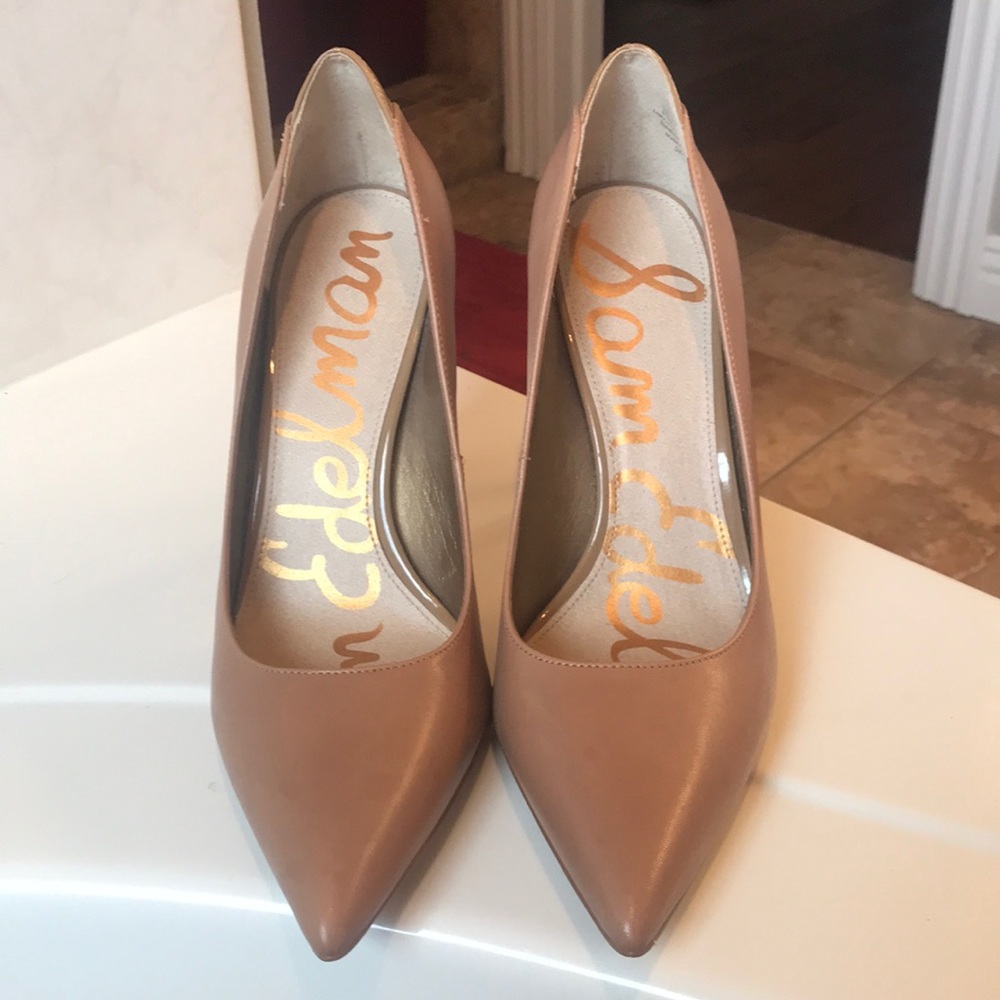 Tan pumps